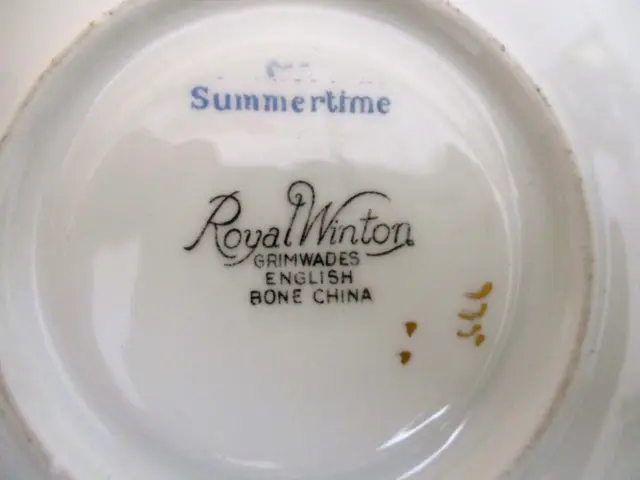 Royal Winton Grimwades UK Summertime Cup Saucer Porcelain English Bone China Vtg 12