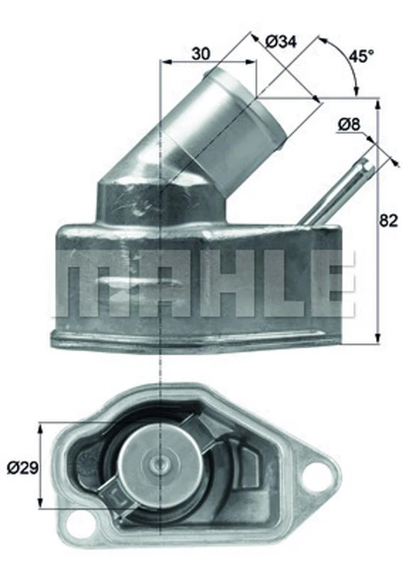 Termostato refrigerante MAHLE BEHR TI 10 92 per Opel Calibra Astra GTC OMEGA CC
