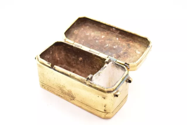 Antique Philippines Maguindanao Solid Brass Bronze Betel Nut Lidded Box Jar 5"