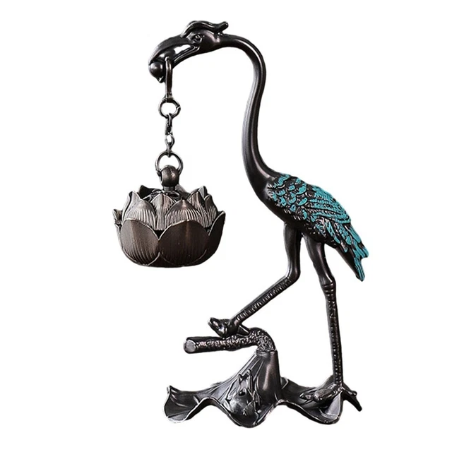 Aroma -Halter Red Crowned Crane Robuster Weihrauchbasis Exquisites Design