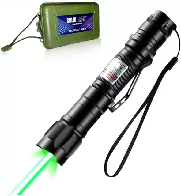 High Power Green Laser Pointer, Tactical Long Range Laser, Rechargeable Laser Si