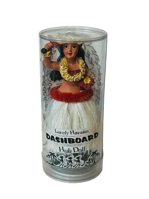 Car Dashboard Doll Tiki Lovely Hawaiian Hula Girl Lei Ke Aloha Figure KC Hawaii