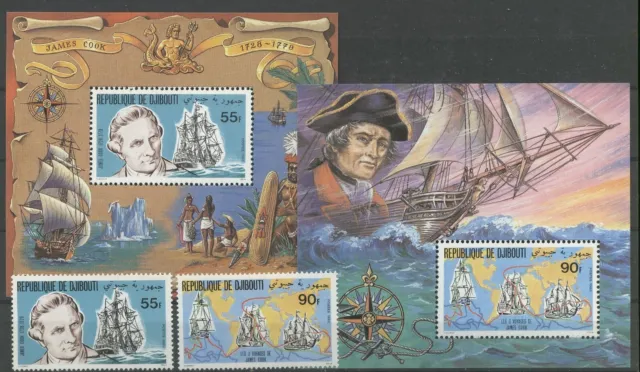 Schiffe, Ships, James Cook - Dschibuti - ** MNH 1980