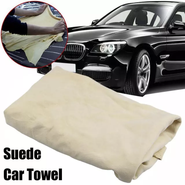 Serviette séchage absorbante tissu lavage nettoyage voiture cuir chamois natur `