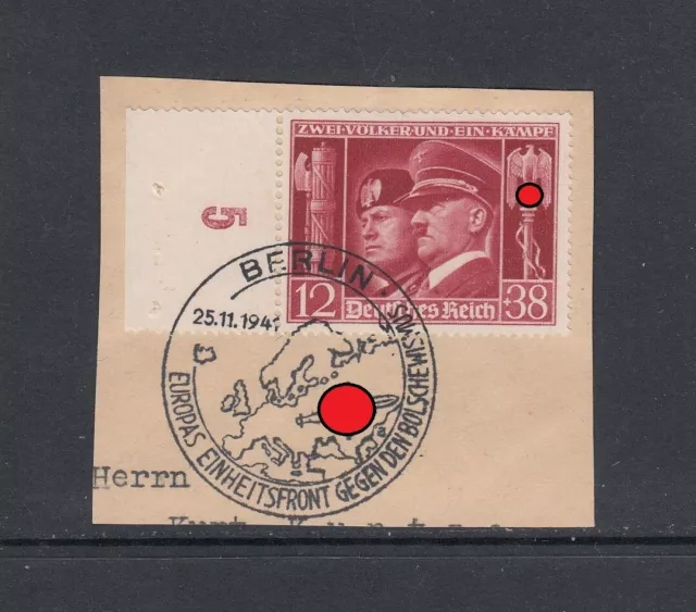 Deutsches Reich  Michel-Nr. 763 gestempelt SST auf Briefstück