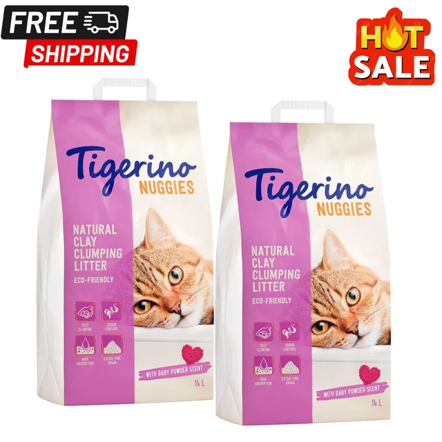 ECONOMY PACK 2 x 14l Tigerino Nuggies Cat Litter Ultra Fresh