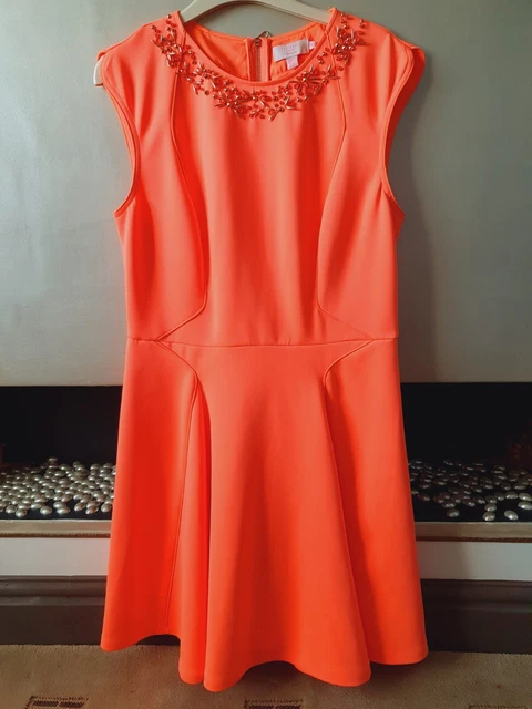 Ted baker on sale orange skater dress
