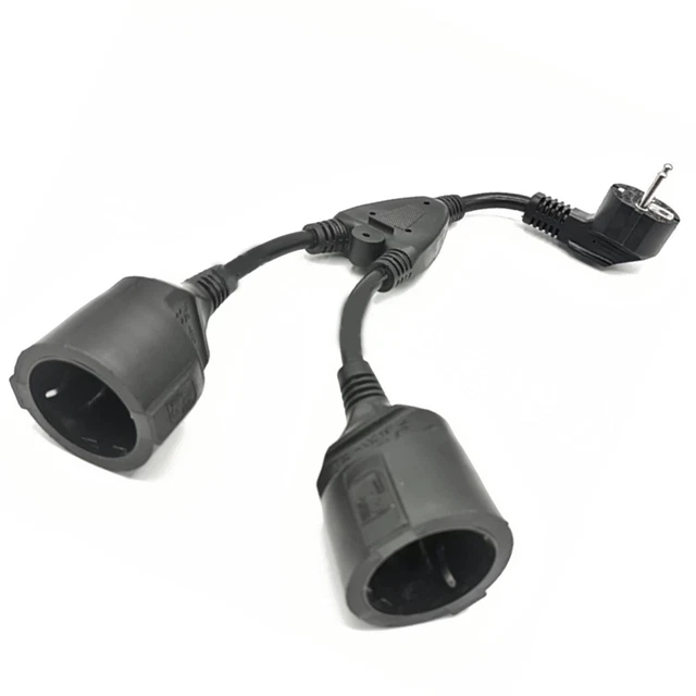 Cable de extensión 16A/250V adaptador PVC cable de alimentación par contacto protector