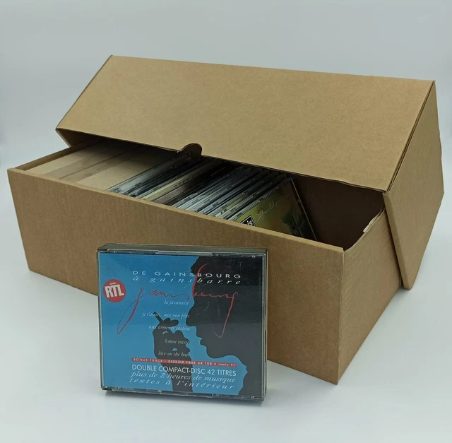 LOT 10 BOITES De Rangement En Carton Pour Cd Ou Singles - Classement ...