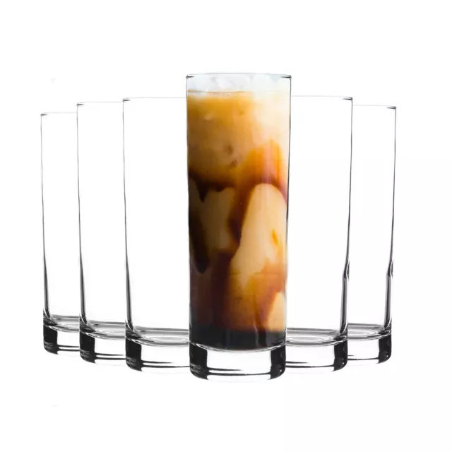 LAV 12x Ada Highball Glasses Contemporary Water Juice Cocktail Tumblers 315ml