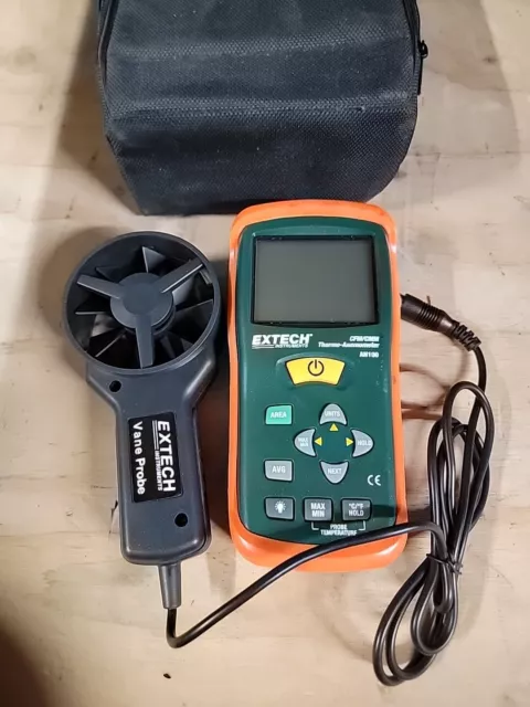Extech AN100 Vane Probe With Case And Manual