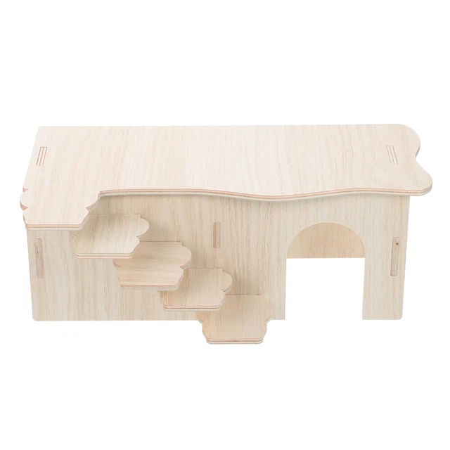 Holz Chinchilla Hamster Leiter für Käfig Holz Hamster Hideout Woodland