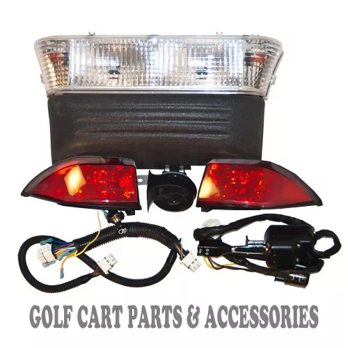 Club Car Precedent Golf Cart Deluxe Headlight Tail & Light Kit  GAS 2004 - Up