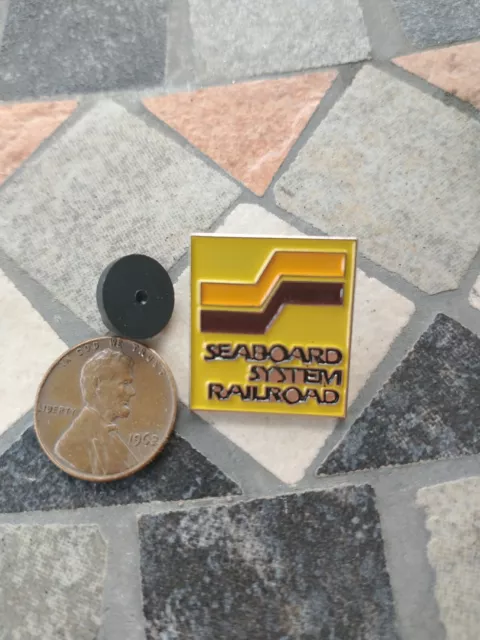 Seaboard system Railway railroad rail road train Hat Pin Tie Tack Lapel