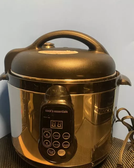 Cook's Essentials K42010012000 Programmable Electric 4 Qt Pressure Cooker  Pot