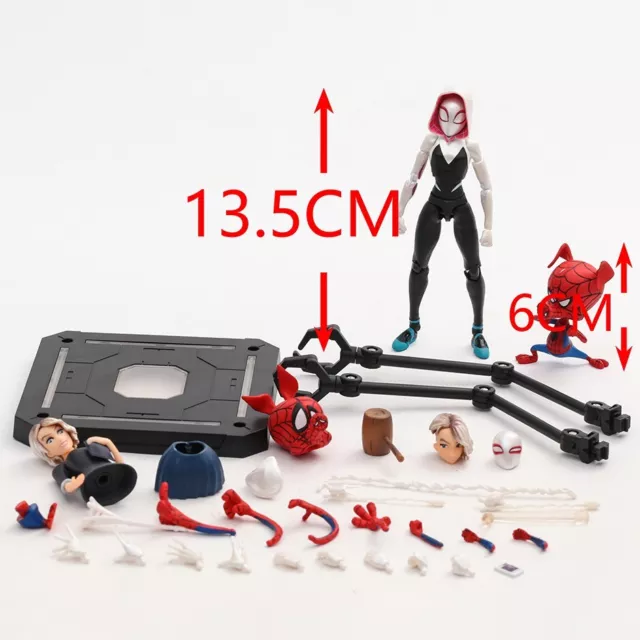 5.3''Spider-Man Into The Spider-Verse Spider Gwen Action Figure SV-Action No Box
