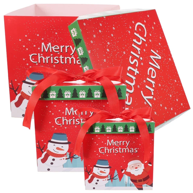 3 pz scatola caramelle regalo di Natale scatola regalo di Natale scatola caramelle natalizia Natale