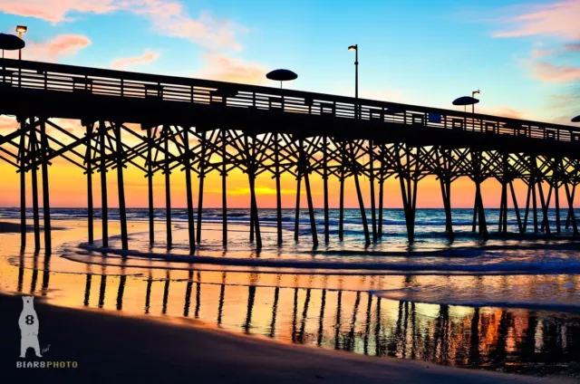 Garden City Beach Pier Sunrise - South Carolina Photography Prints / Wall Art