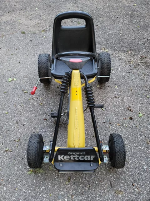 VINTAGE KETTLER KETTCAR X-treme Pedal Race Car GERMANY Black & Yellow  $202.99 - PicClick