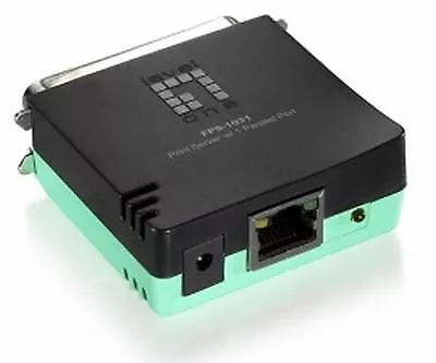 Servidor de impresión LevelOne FPS-1031 1P1RJ45 servidor paralelo, negro, verde, activo ~E~
