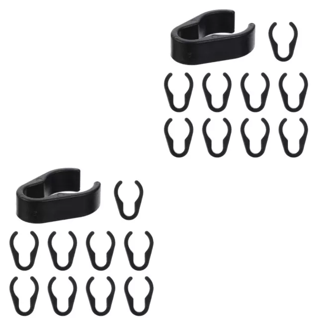 20 Pcs Mikrofonclip Lautsprecher Mit Ständer Kabelklemme Haushalt Kabelhalter