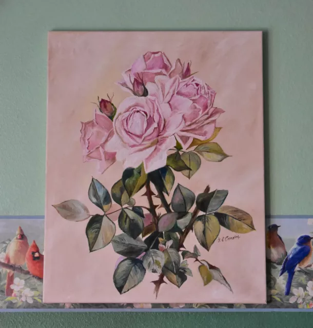 Vintage/Victorian Inspired Still Life with Pink Cabbage/Cottage Roses ~ Shabby