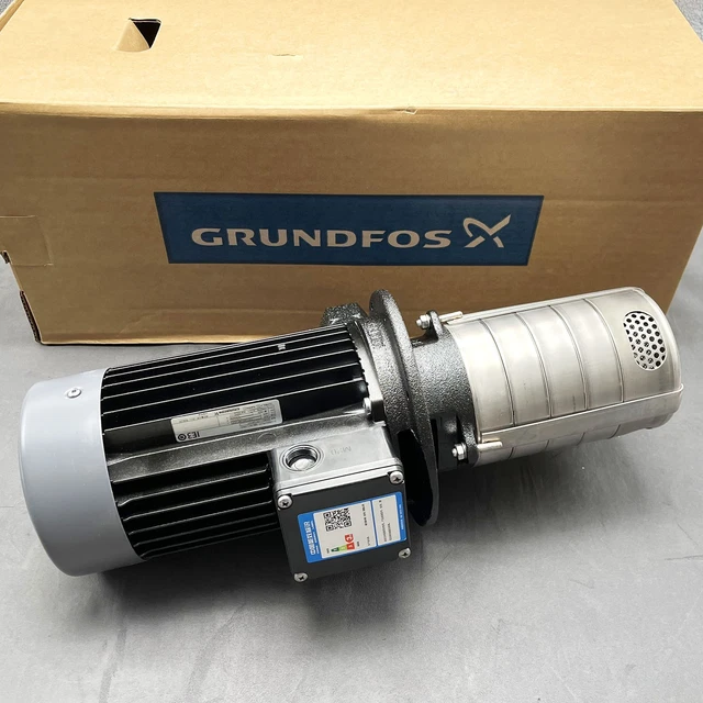 Pompe Multi-étages Grundfos MTH2-9/3 - Réf. 98992805, Débit 13.2 GPM, Hauteur 27.4m, 0.55KW, Neuf Sans Emballage