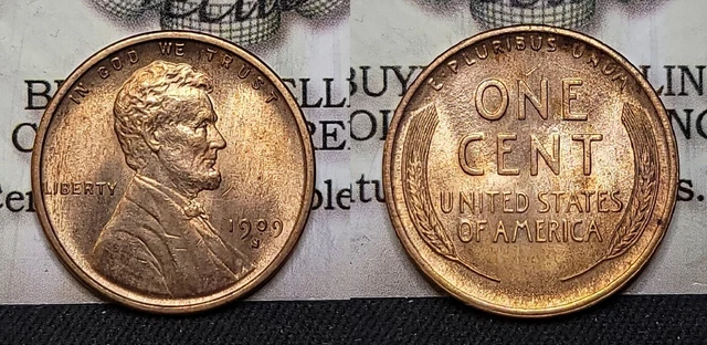 1909 S Lincoln Wheat Cent 1c Choice BU RED Better Date!!