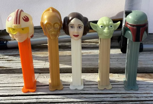 Star Wars Lot of 58 Pez Candy Dispensers  Yoda C3PO  Leia