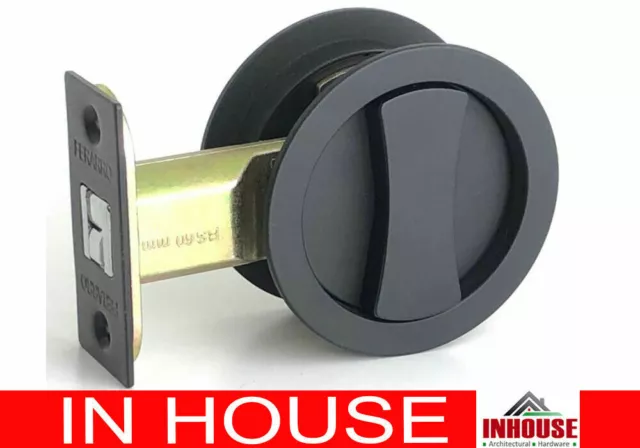 Cavity Sliding door Lock Privacy Function Matt Black New Design RD