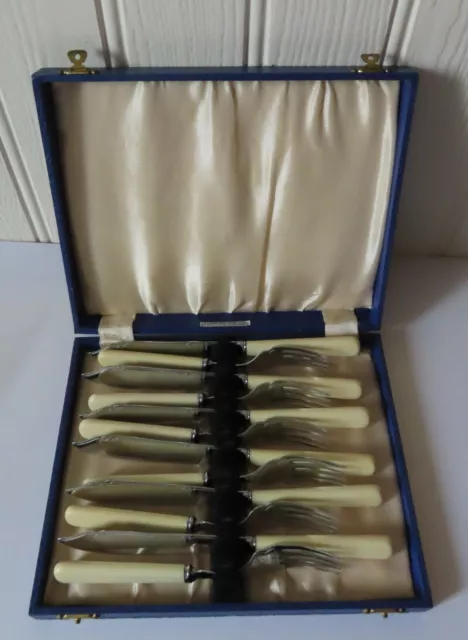 VINTAGE JAMES WALKER Fish Knives & Forks Cutlery Original Box Set Of 6 Each  Used £14.00 - PicClick UK