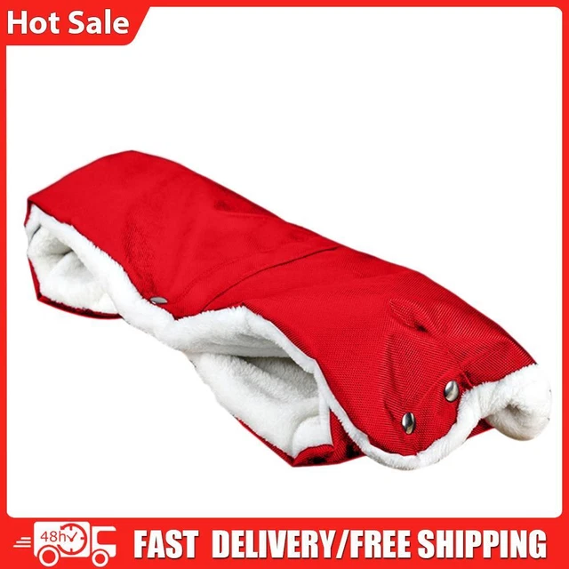 Stroller Warmer Gloves Pushchair Hand Muff Waterproof Pram Accessory Red-96898.0