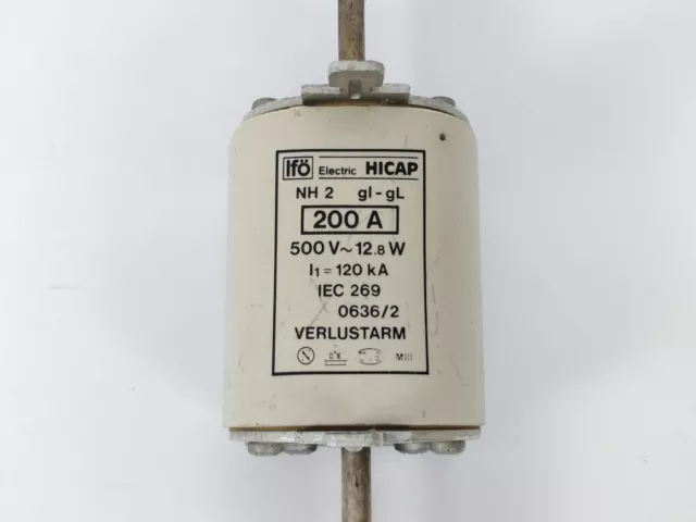 Ifö Electric / Hicap Fusible 200A 500V ~12.8W NH2 Gl 3