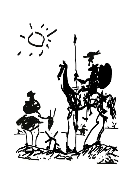 Pablo Picasso - Don Quixote Box Canvas Wall Art Print Various Sizes