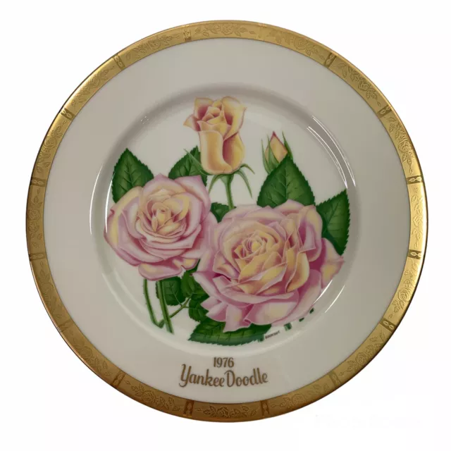 1976 Yankee Doodle Collectors Plate All-America Rose Series 10.5" 2745/9800