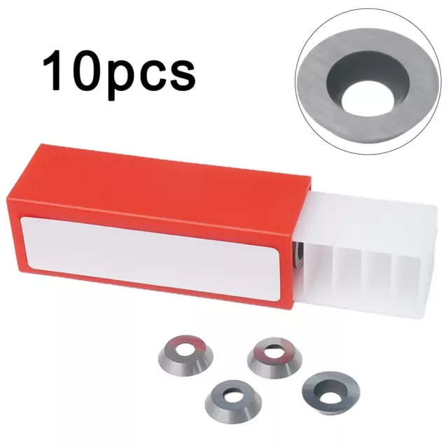 Four Cutting Edges 12mm Carbide Cutter Inserts for Wood Turning Tool (10pcs)