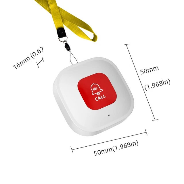 Batteria ricaricabile Tuya WiFi SOS pulsante allarme per esigenze anziani