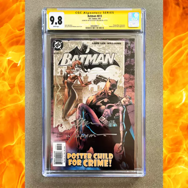 🔥 Batman #613 CGC 9.8 SS Signed x2 Jim Lee/Scott Williams HUSH Key 🔥