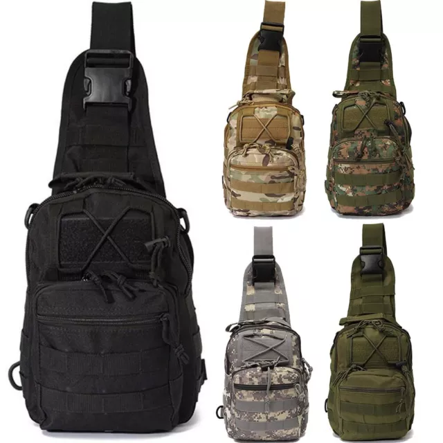 Sac bandoulière tactique militaire homme sac à bandoulière poitrine camping randonnée sac à dos 2