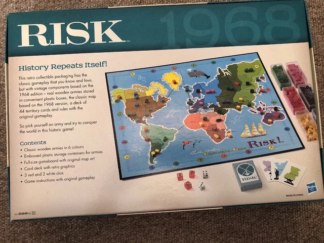 RISK RETRO SERIES 1968 Edition Game, Board Game by Hasbro £8.50 ...