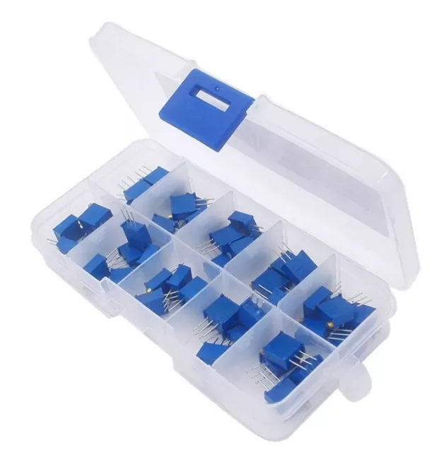 Potenziometro trimmer multigiro 3296W 3296 kit resistenza variabile con box-