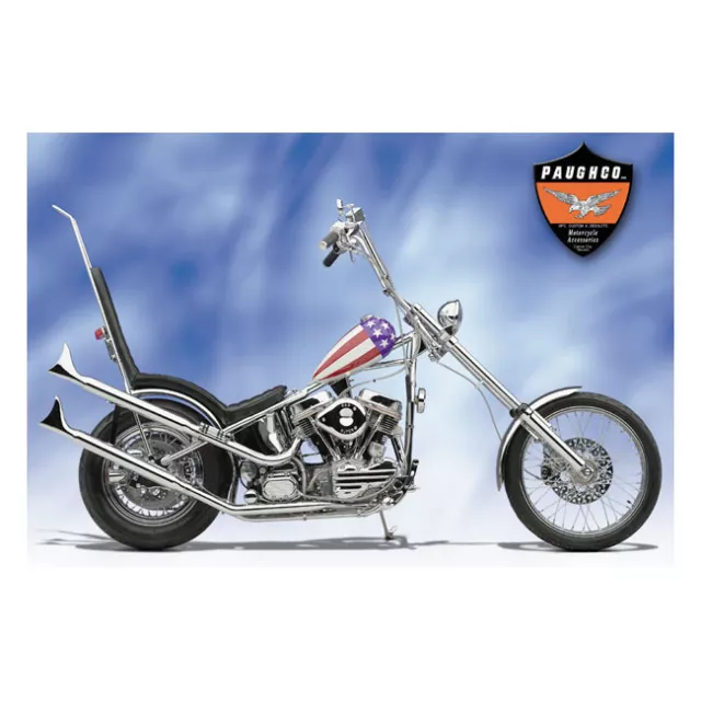 Paughco Silencieux Fishtail 28 " Avec Support Chrome, pour Harley - Davidson