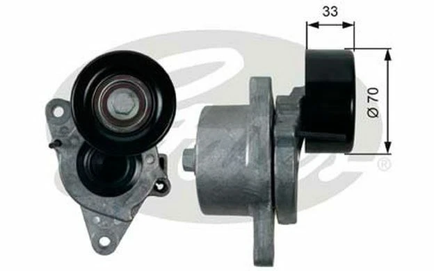GATES Galet tendeur (courroie d'accessoire) pour NISSAN PATHFINDER T39170