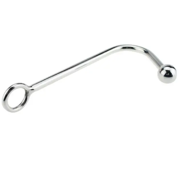 Stainless Steel Hook Metal Plug Anus Beads Adult Bondage Flirting Tool