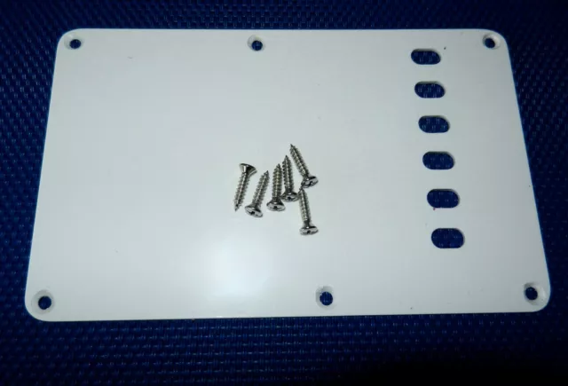 Fender Jimi Hendrix Stratocaster Strat TREMOLO COVER White Single Ply Plate