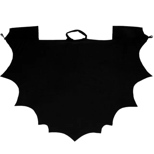 Vampire Bat Costume Skeleton Bat Halloween Fancy Dress Poncho Cape Ladies Kids