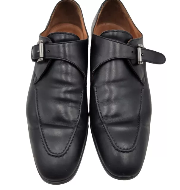 Franceschetti for Barneys NY Black Monk Strap Loafers 42.5 Mens Dress Shoes