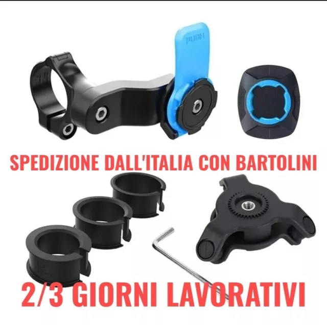 supporto cellulare simil quad lock con antivibrazione per moto -non originale