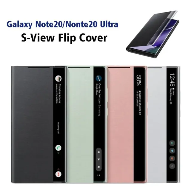 Original Mirror Smart View Flip Case Cover for Samsung Galaxy Note 20/Note 20U