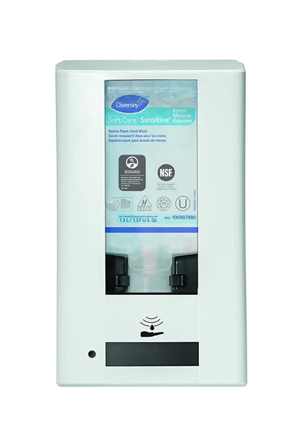 Distributore ibrido Diversey IntelliCare per prodotti per l'igiene delle mani IntelliCare bianco